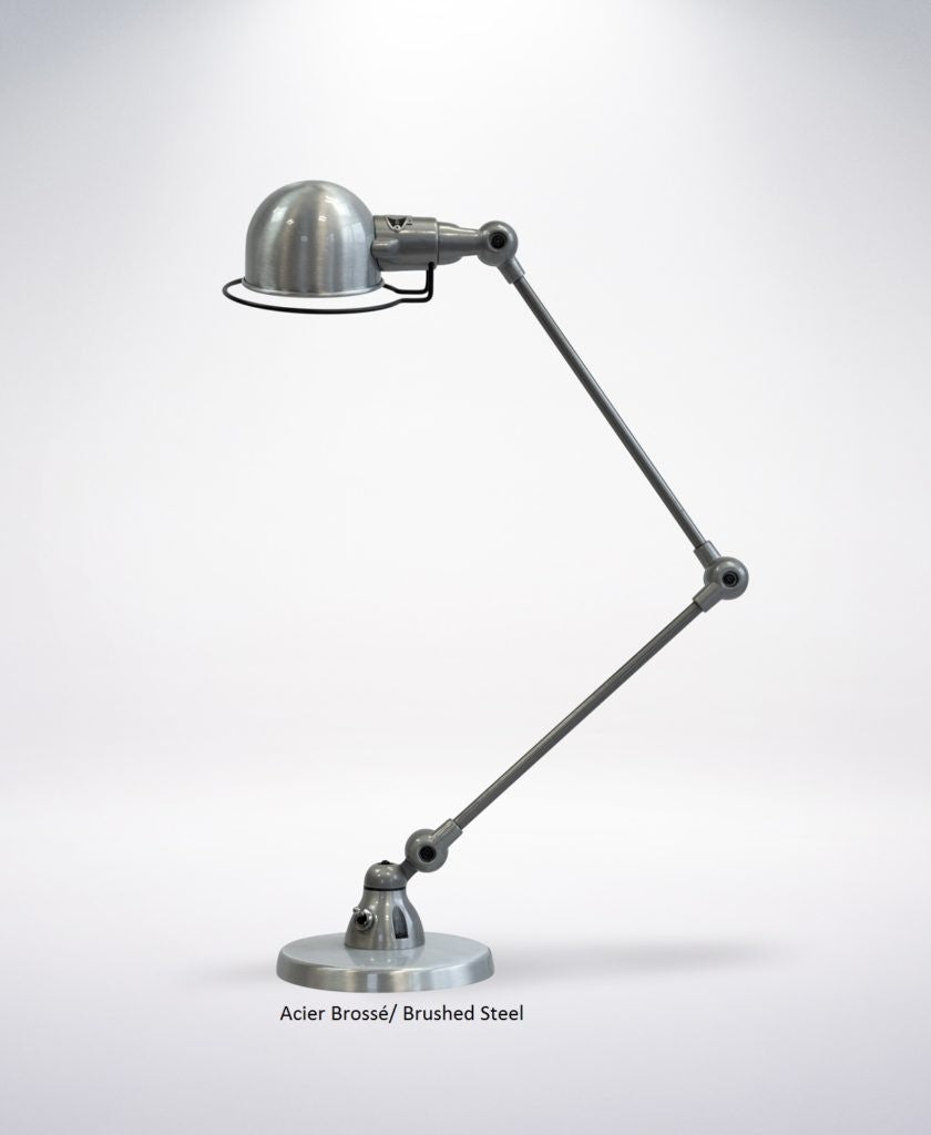 Lampes à poser - Lampe de bureau Signal 2 bras | Acier brossé - Jieldé