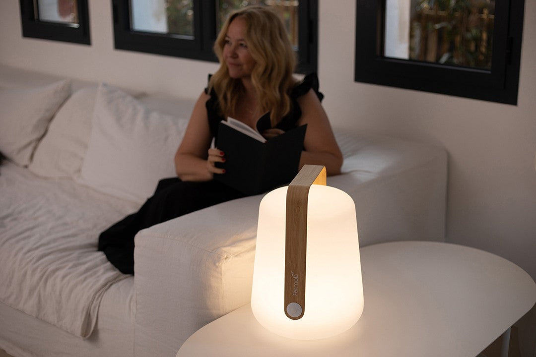 Luminaires d'extérieur - Lampe sans fil Balad Bamboo Large - Fermob