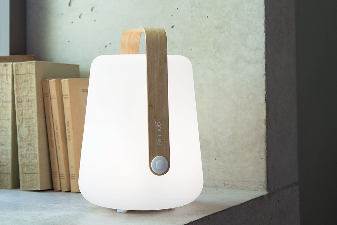 Luminaires d'extérieur - Lampe sans fil Balad Bamboo Small - Fermob