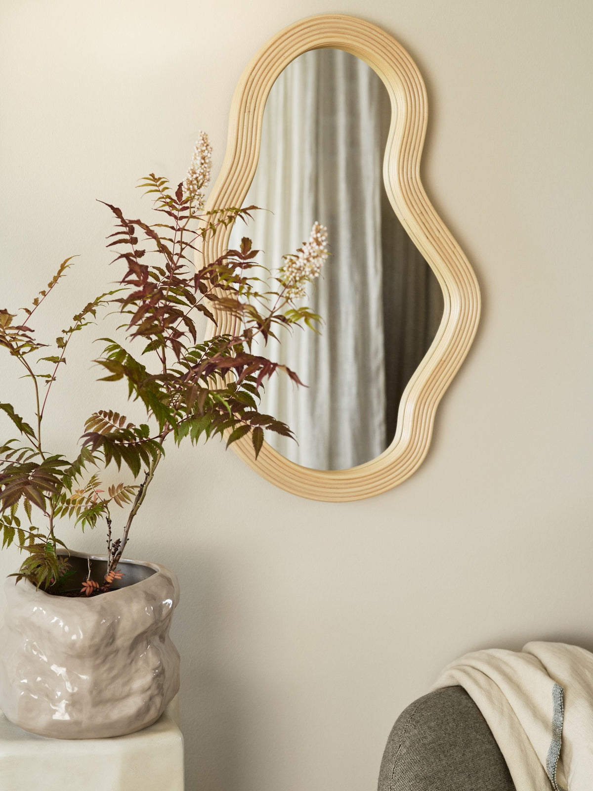 Miroirs - Miroir | Pond | Rattan - Ferm Living