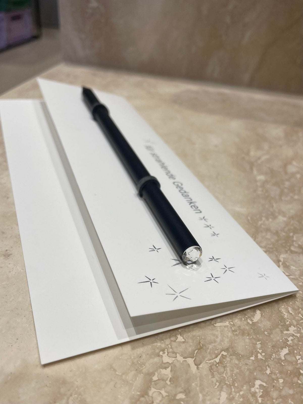 Papeterie - Crayon à papier avec cristal Swarowski - Raumgestält