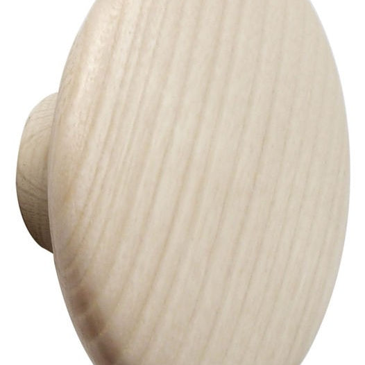 Portemanteaux & patères - Patère Large | The Dots Wood | Ø 17 cm - Muuto