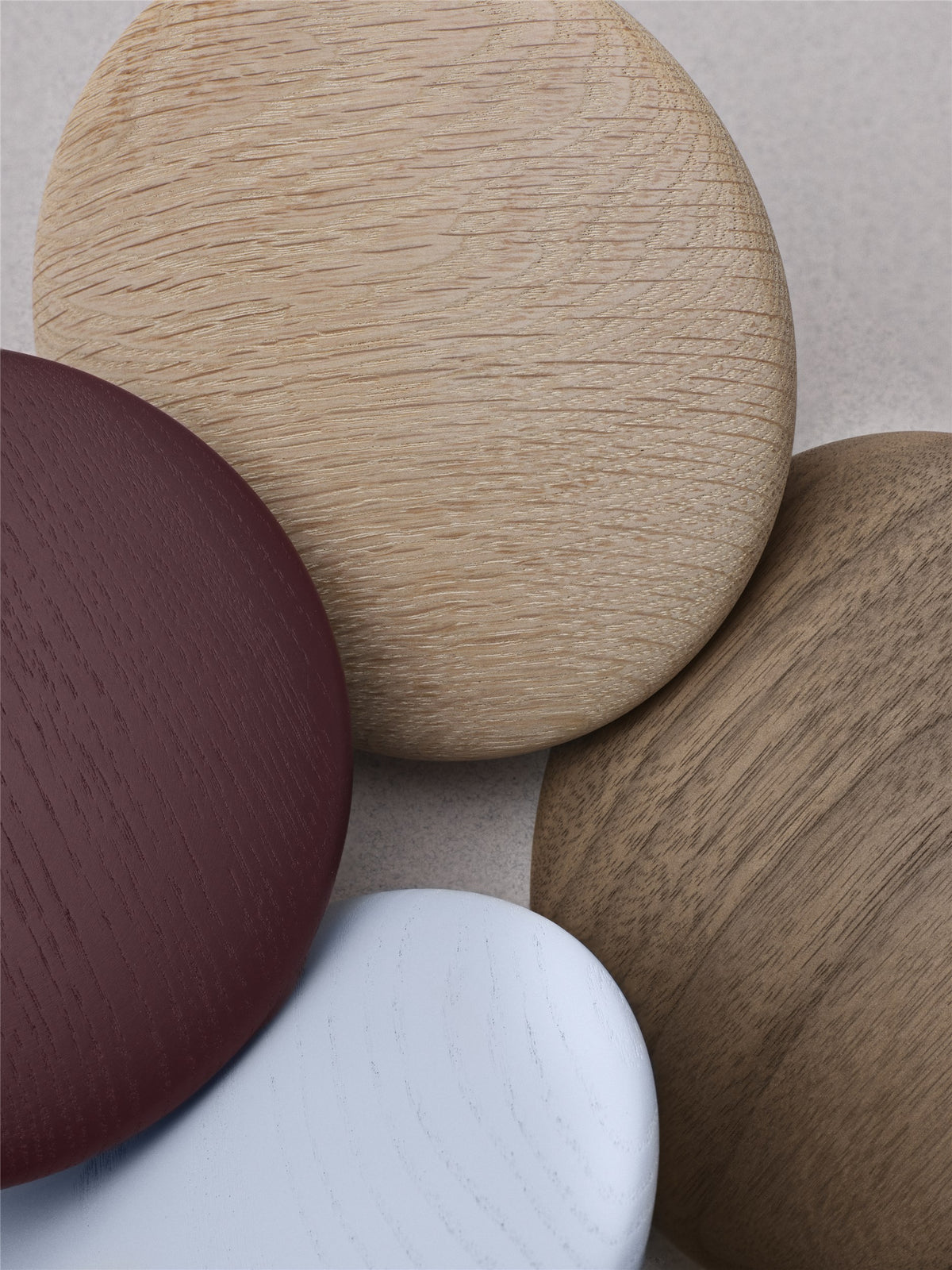 Portemanteaux & patères - Patère Large | The Dots Wood | Ø 17 cm - Muuto