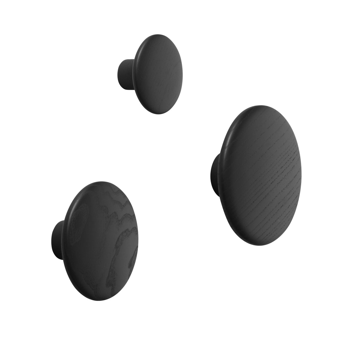 Portemanteaux & patères - Patère Large | The Dots Wood | Ø 17 cm - Muuto