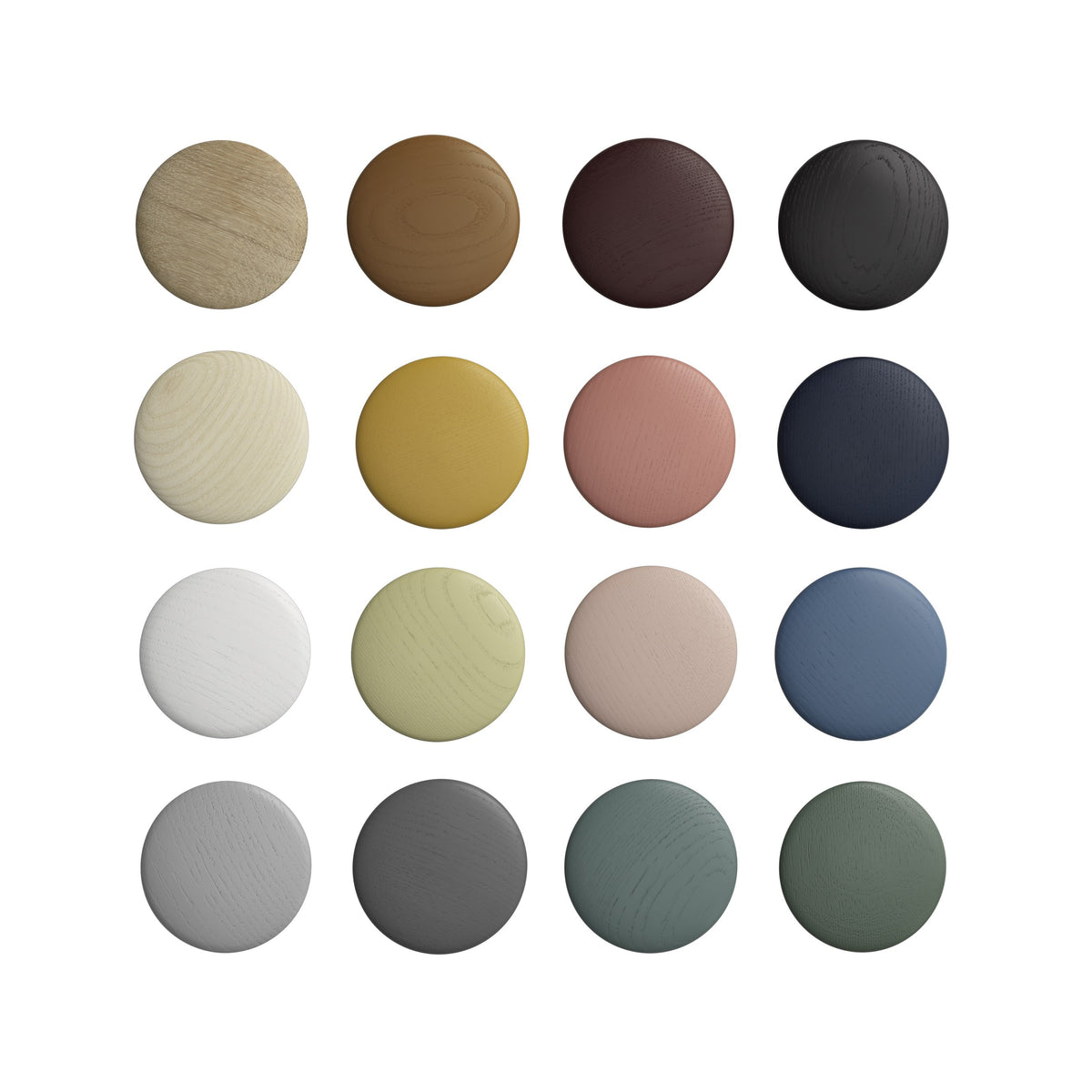Portemanteaux & patères - Patère Large | The Dots Wood | Ø 17 cm - Muuto