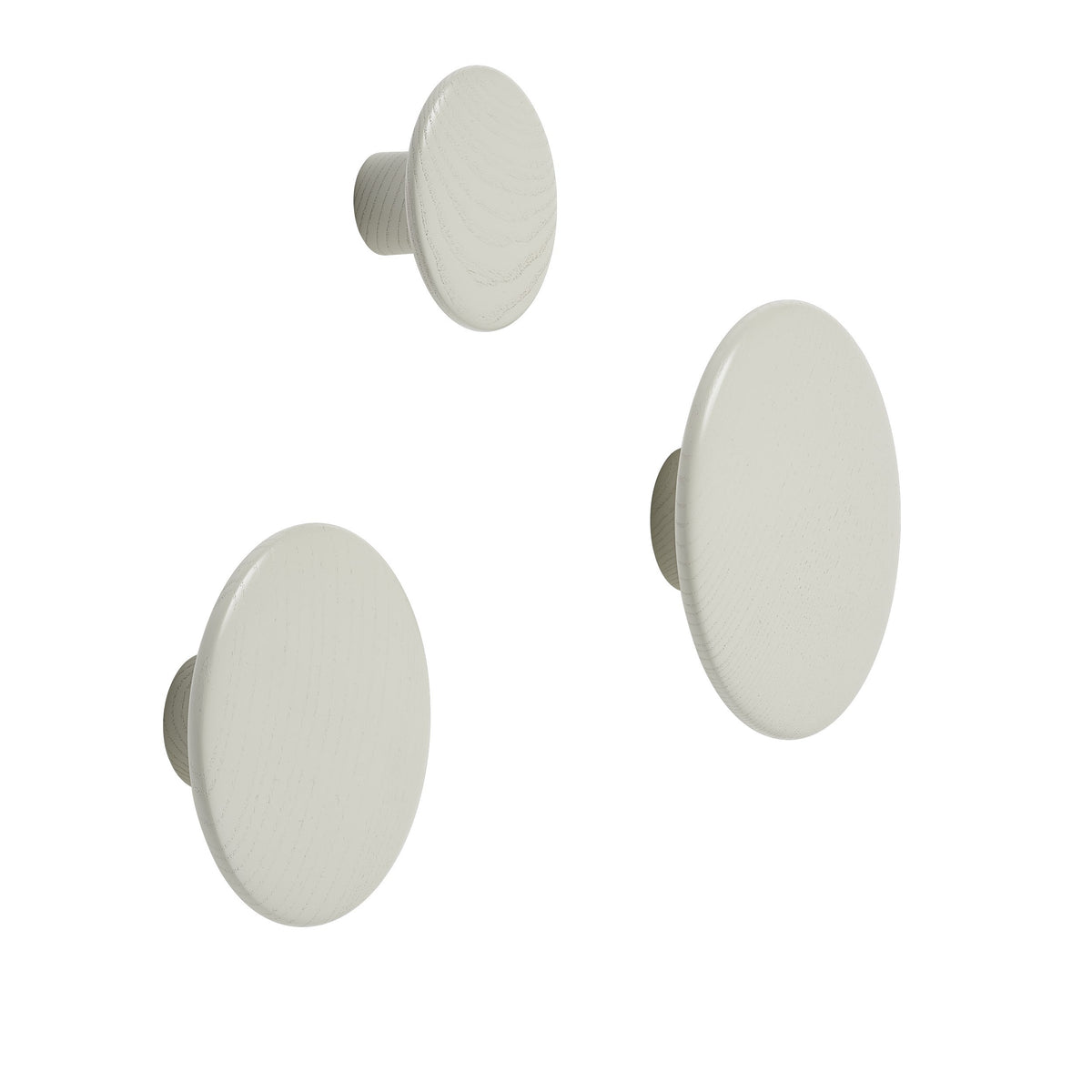 Portemanteaux & patères - Patère Large | The Dots Wood | Ø 17 cm - Muuto