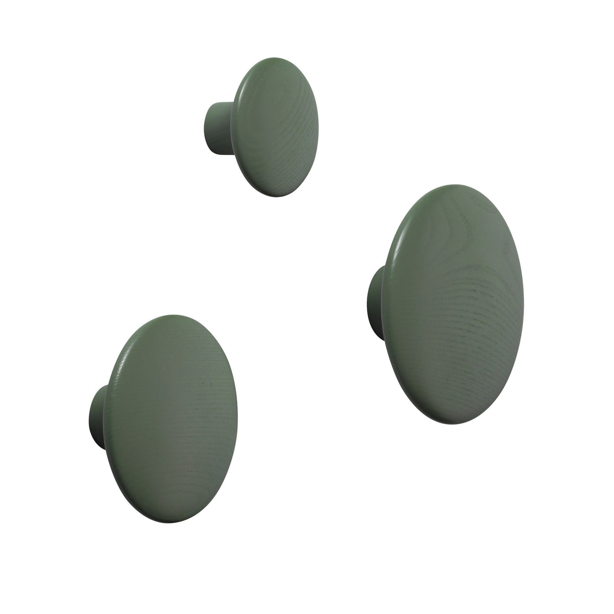 Portemanteaux & patères - Patère Small | The Dots Wood | Ø 9 cm - Muuto