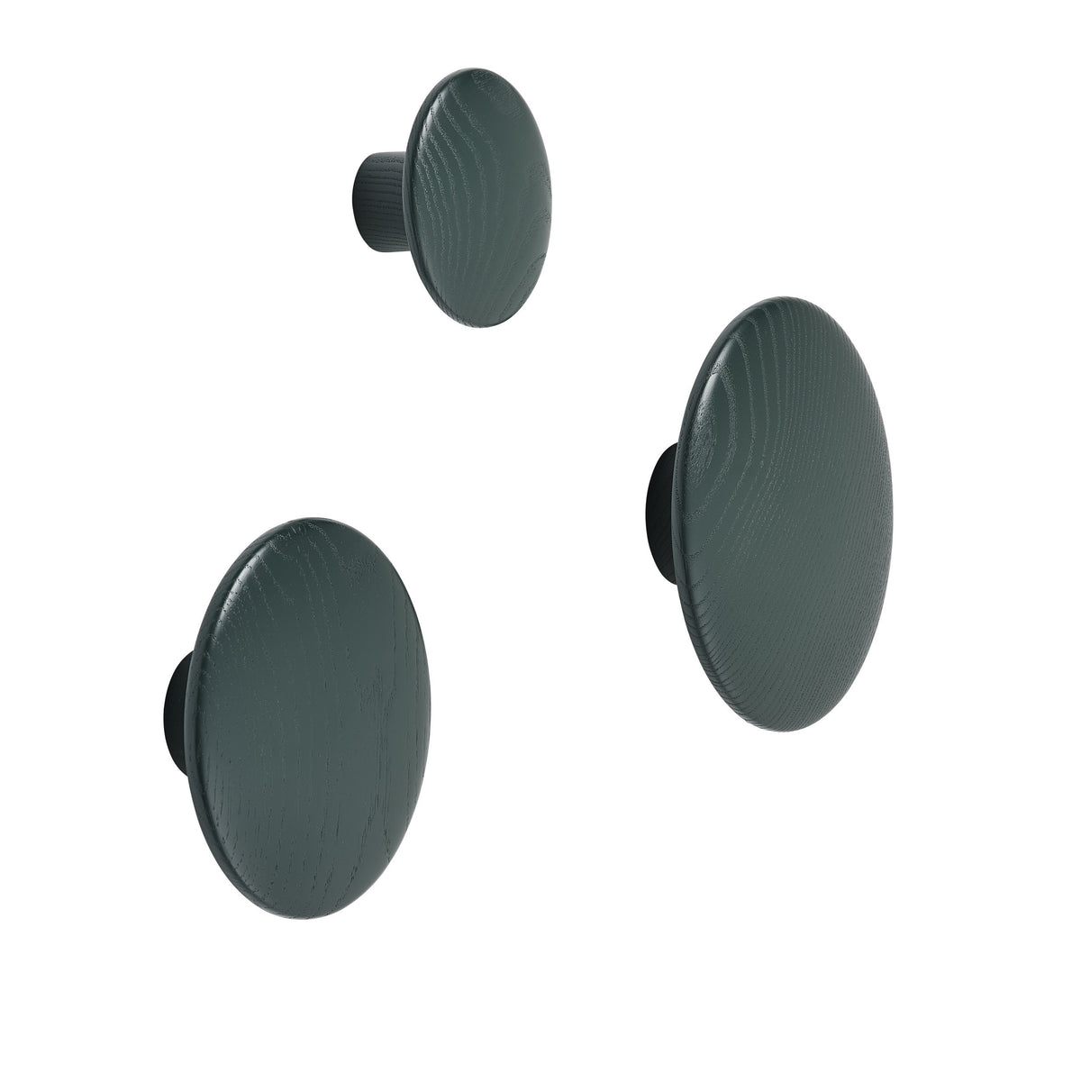 Portemanteaux & patères - Patère Small | The Dots Wood | Ø 9 cm - Muuto