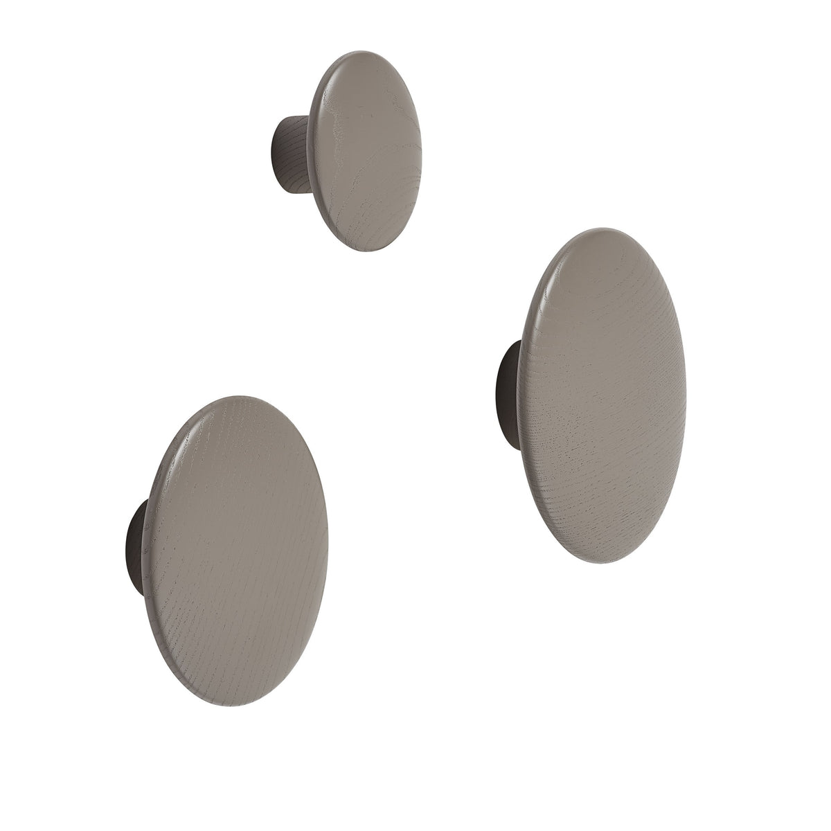 Portemanteaux & patères - Patère Small | The Dots Wood | Ø 9 cm - Muuto
