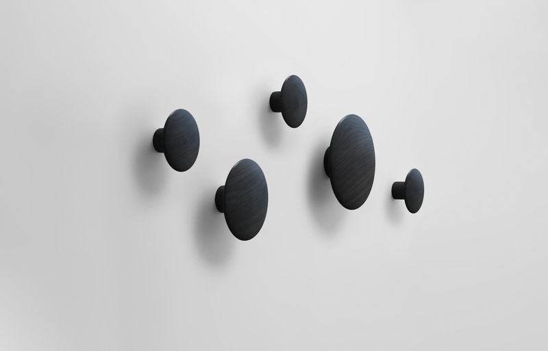 Portemanteaux & patères - Patère | The Dots Wood | Set de 5 - Muuto