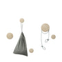Portemanteaux & patères - Patère | The Dots Wood | Set de 5 - Muuto
