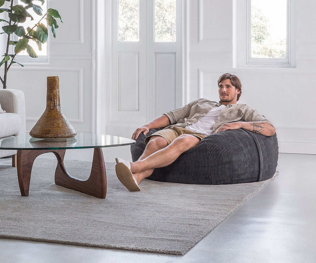 Poufs - Pouf Cord Velours Medium - Vetsak
