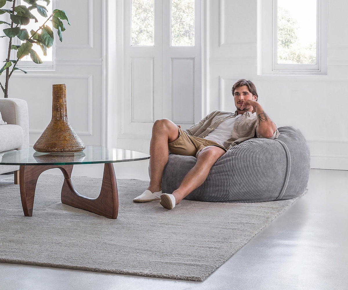 Poufs - Pouf Cord Velours Medium - Vetsak