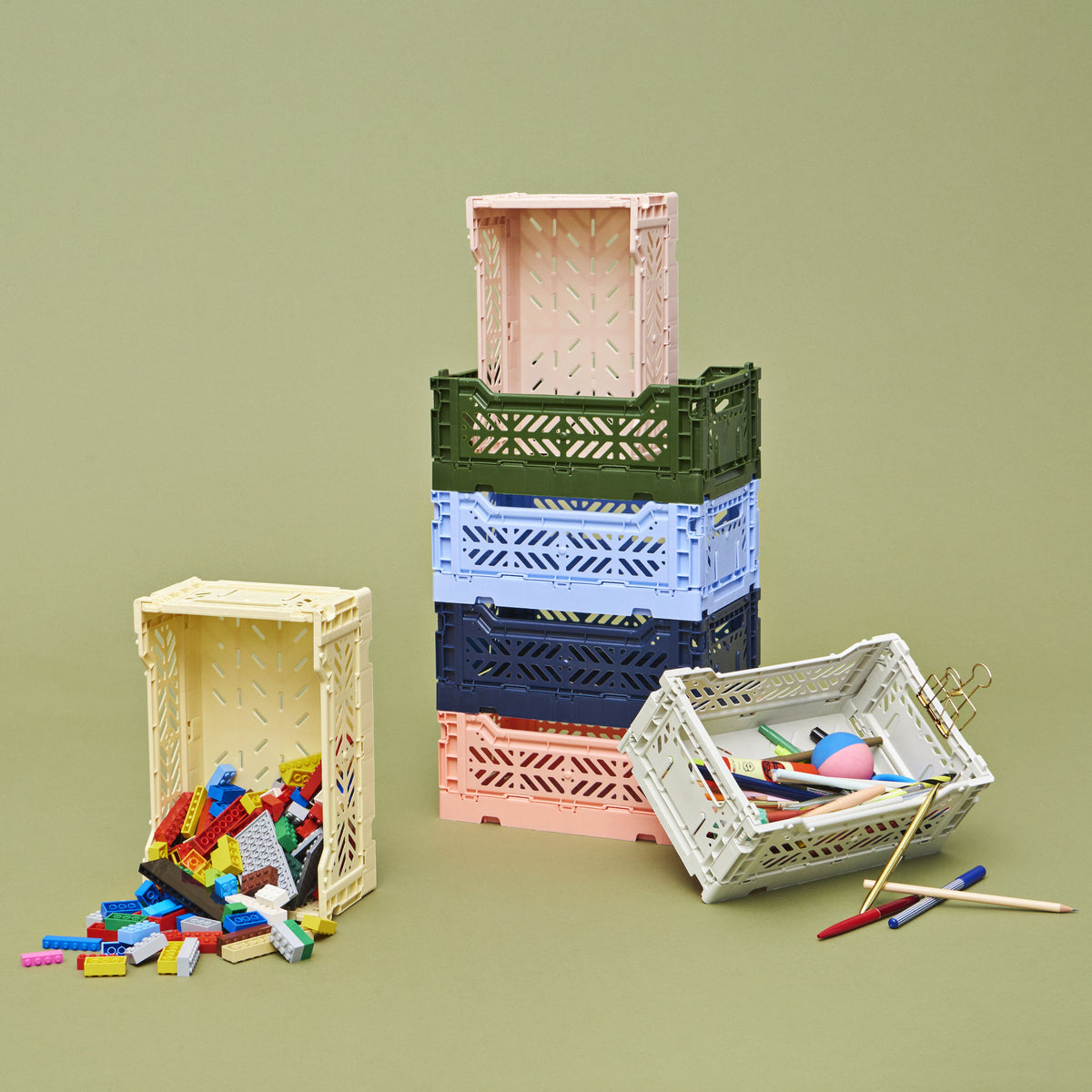Rangements - Panier Colour Crate S | Khaki - Hay