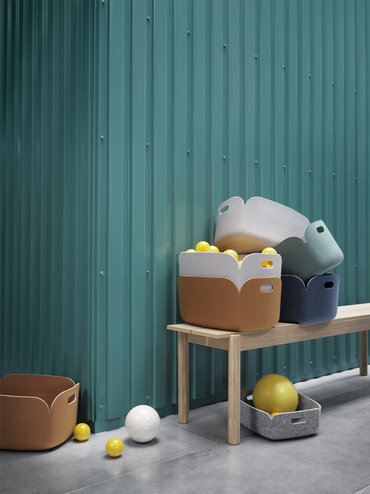 Rangements - Panier de rangement Restore Medium - Muuto