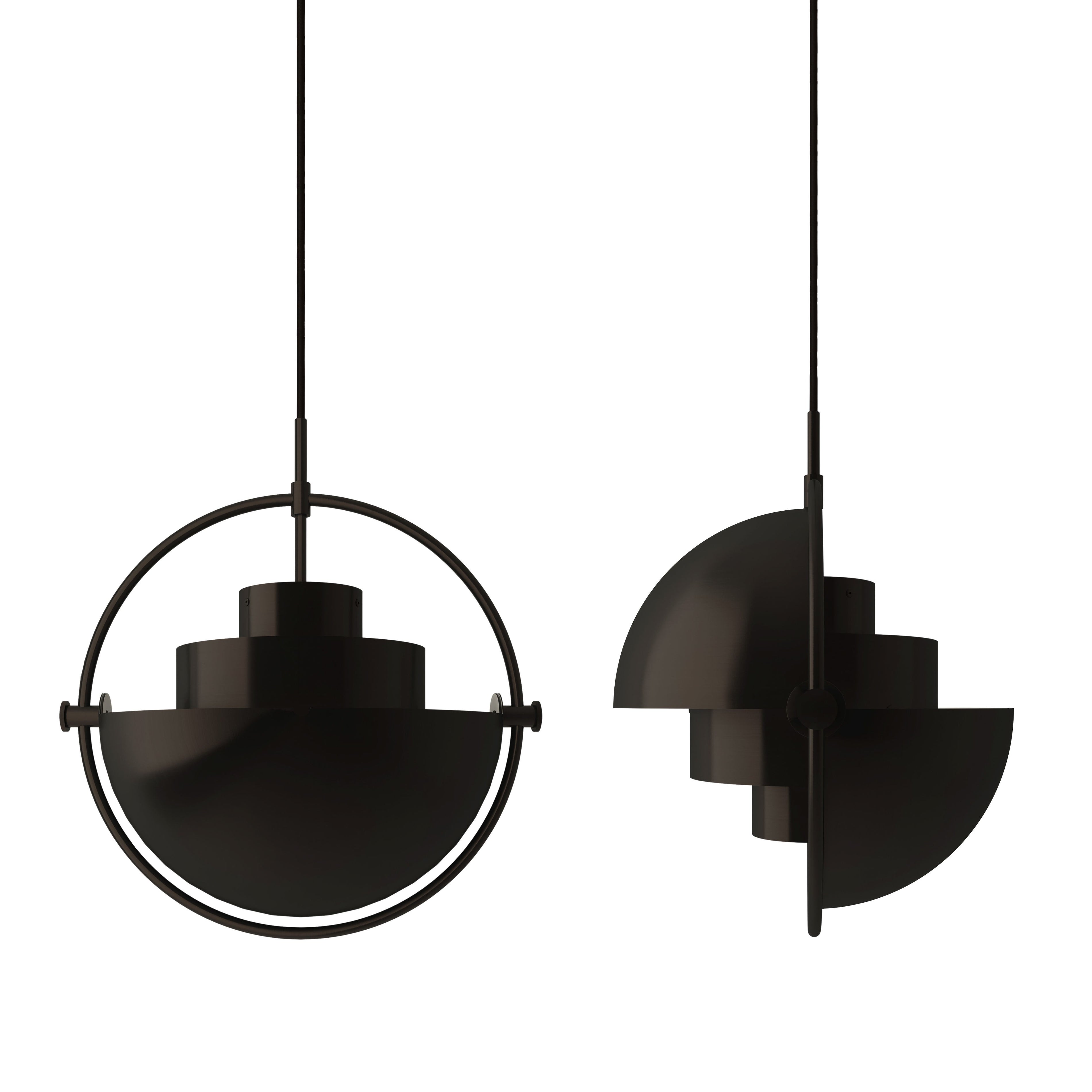 Suspensions - Suspension Multi-Lite Large Black Brass - Gubi