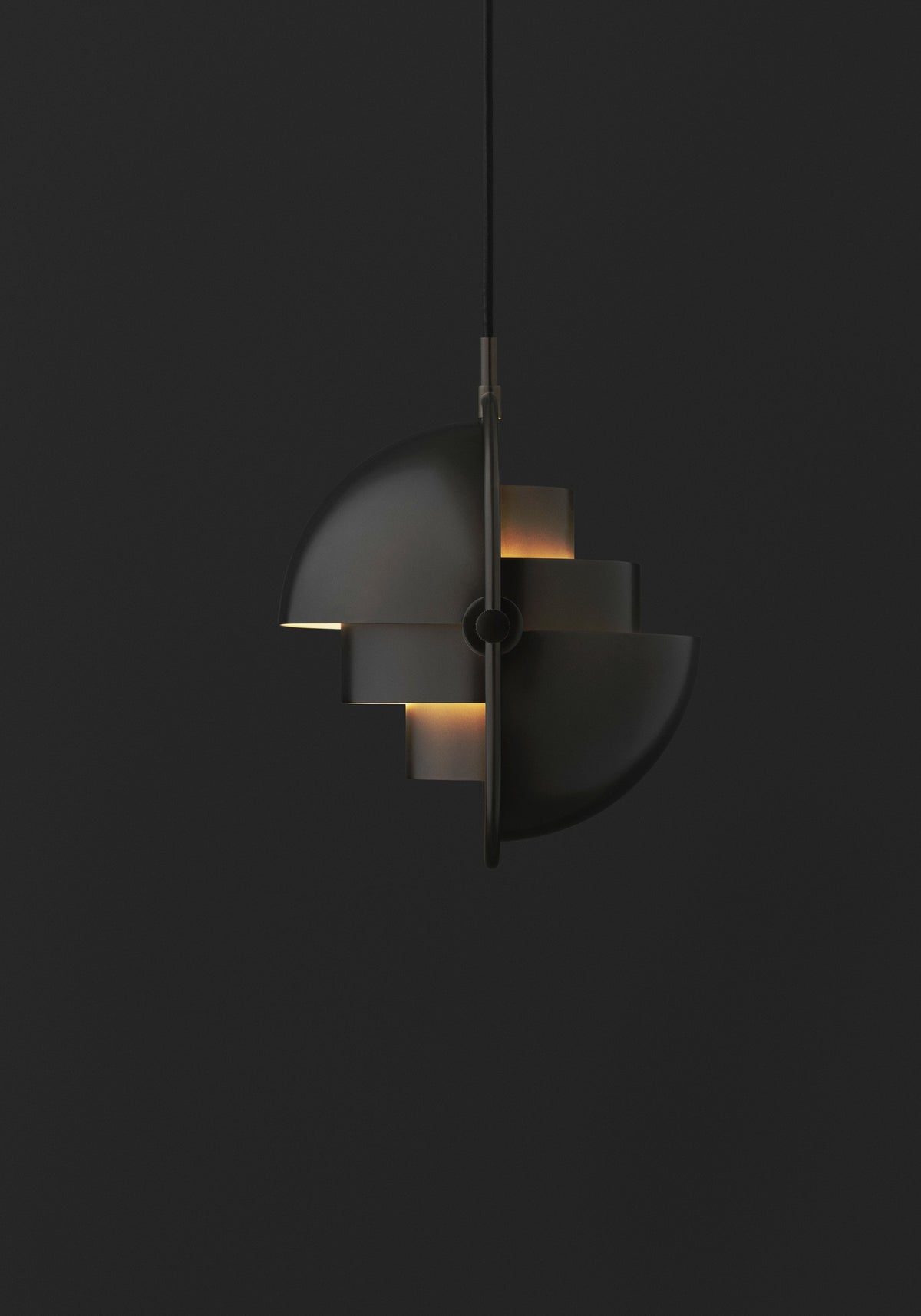 Suspensions - Suspension Multi-Lite Large Black Brass - Gubi