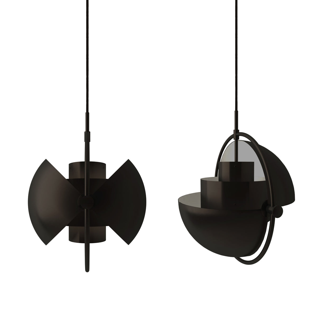 Suspensions - Suspension Multi-Lite Small Black Brass - Gubi