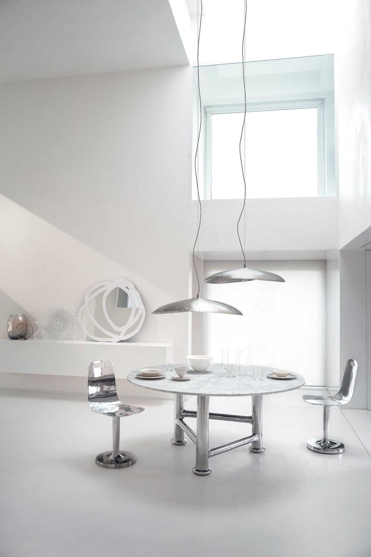 Suspensions - Suspension | Silver 95 | L 80 cm - Gervasoni