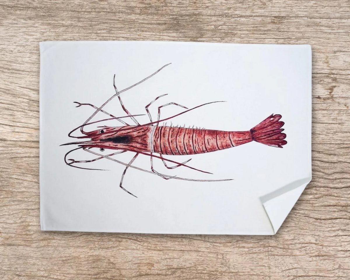 Table & Cuisine - Lot de 3 Torchons | Les crustacés de la marée - Varek Illustrations