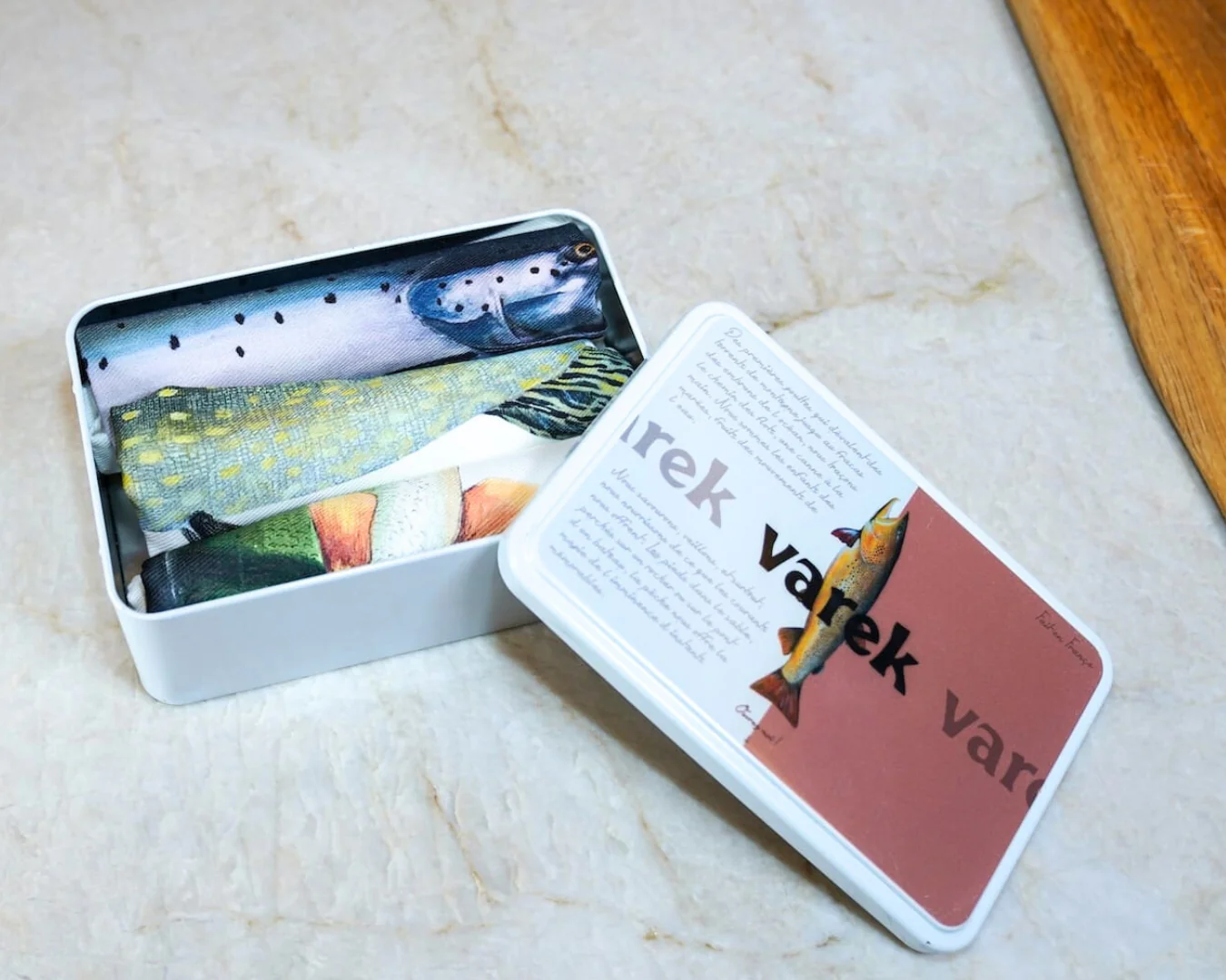 Table & Cuisine - Lot de 3 Torchons | Les poissons d'eau douce - Varek Illustrations