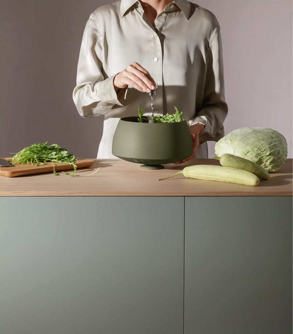 Table & Cuisine - Passoire essoreuse salade - Green Tool - Eva Solo