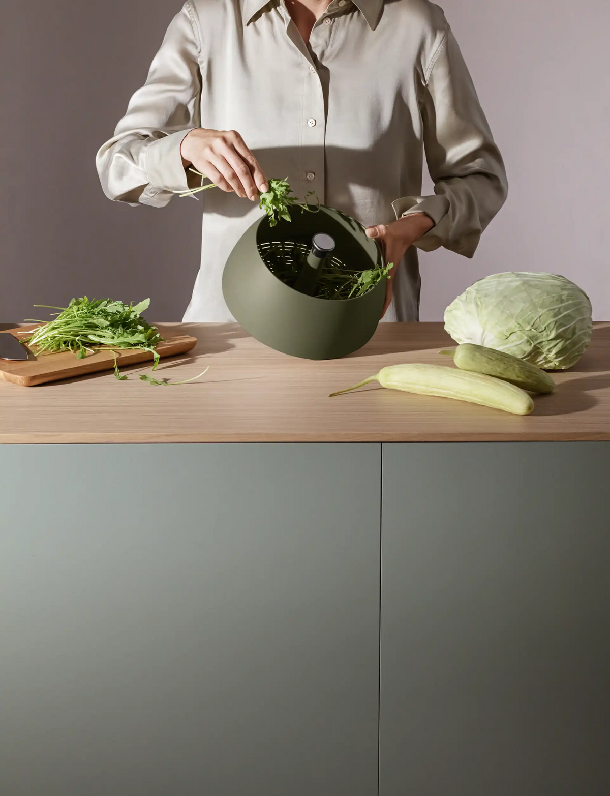 Table & Cuisine - Passoire essoreuse salade - Green Tool - Eva Solo