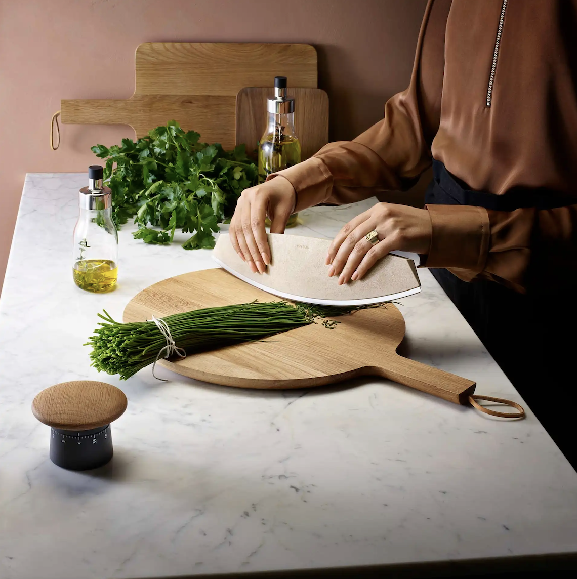 Table & Cuisine - Planche à découper ronde en chêne - Ø 35cm | Eva Solo