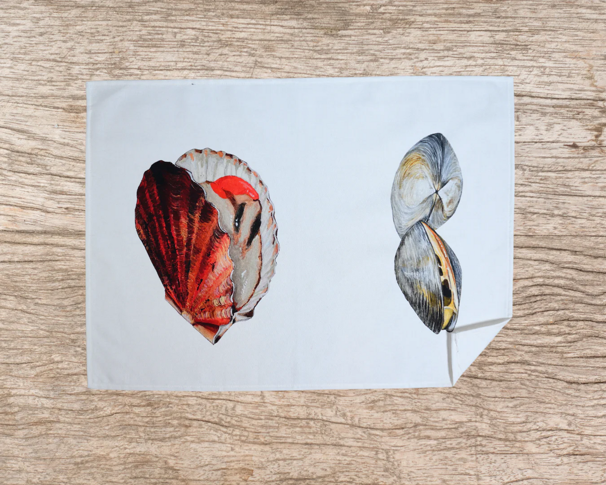 Table & Cuisine - Torchon | La Coquille Saint-Jacques & La Palourde - Varek Illustrations