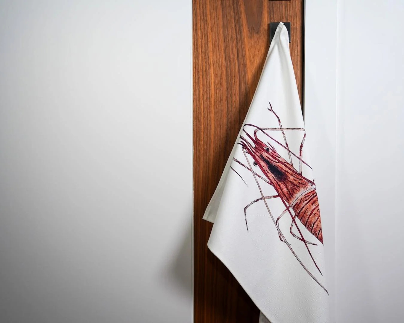 Table & Cuisine - Torchon | La Crevette - Varek Illustrations