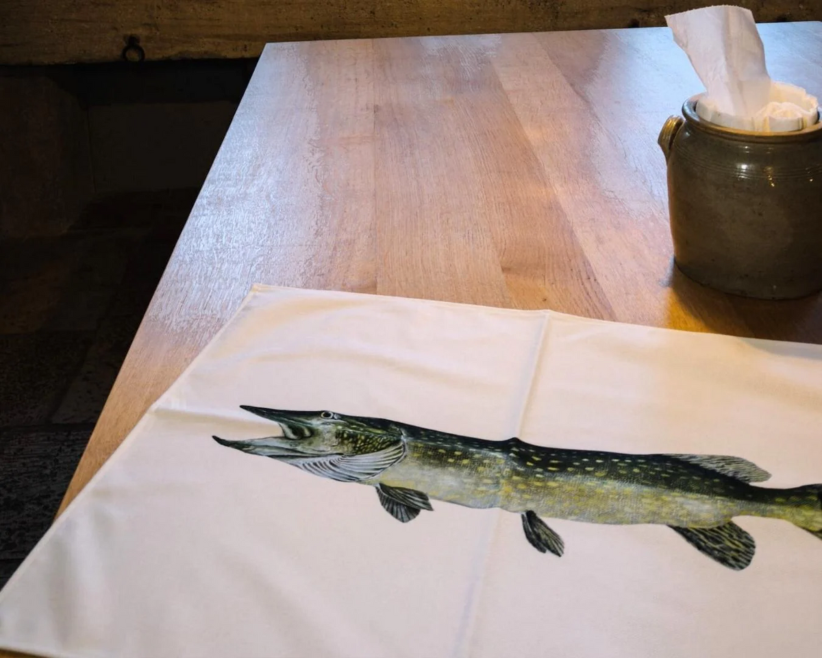 Table & Cuisine - Torchon | Le Brochet - Varek Illustrations