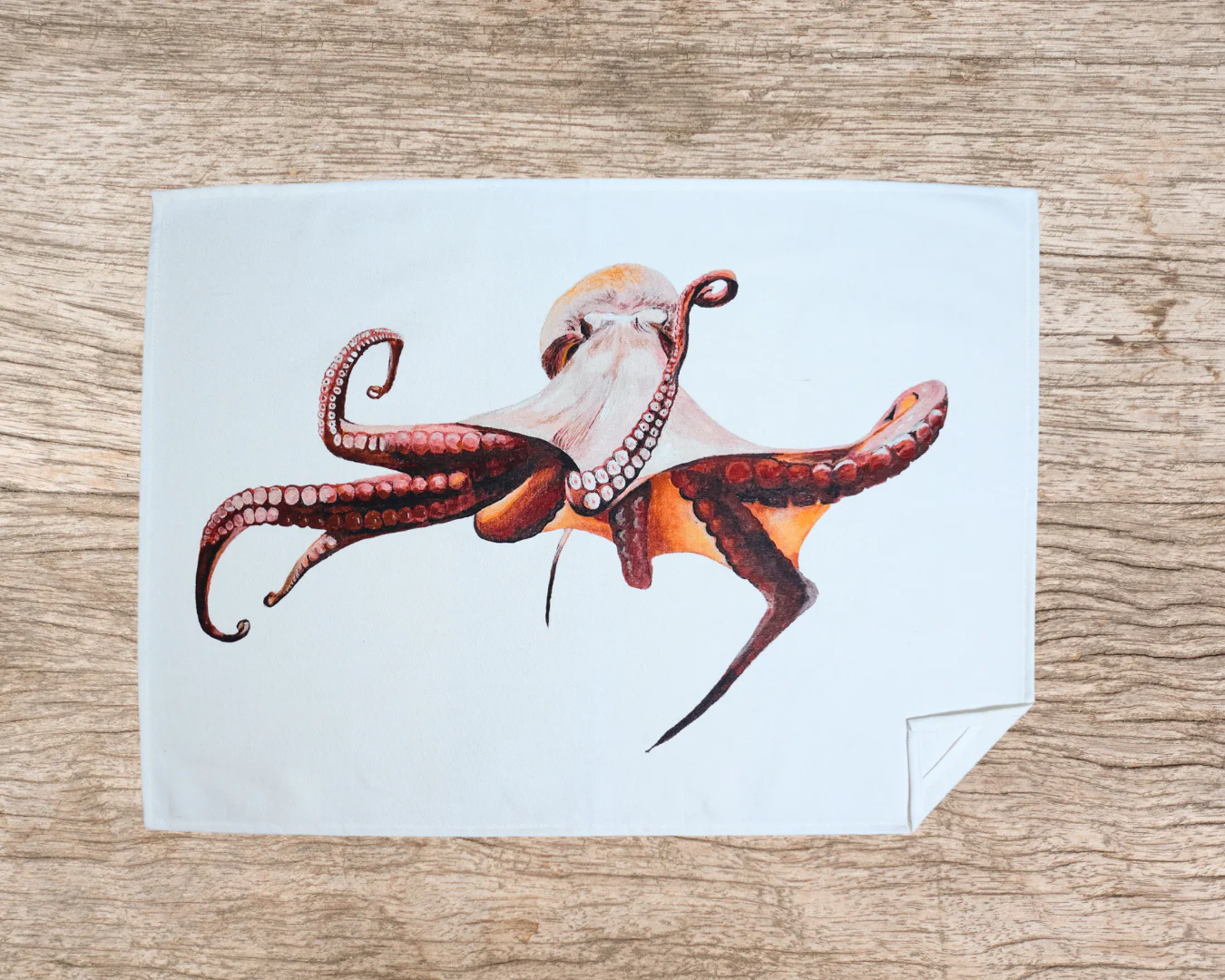 Table & Cuisine - Torchon | Le poulpe - Varek Illustrations