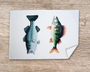 Table & Cuisine - Torchon | Les Carnassiers d'eau douce - Varek Illustrations