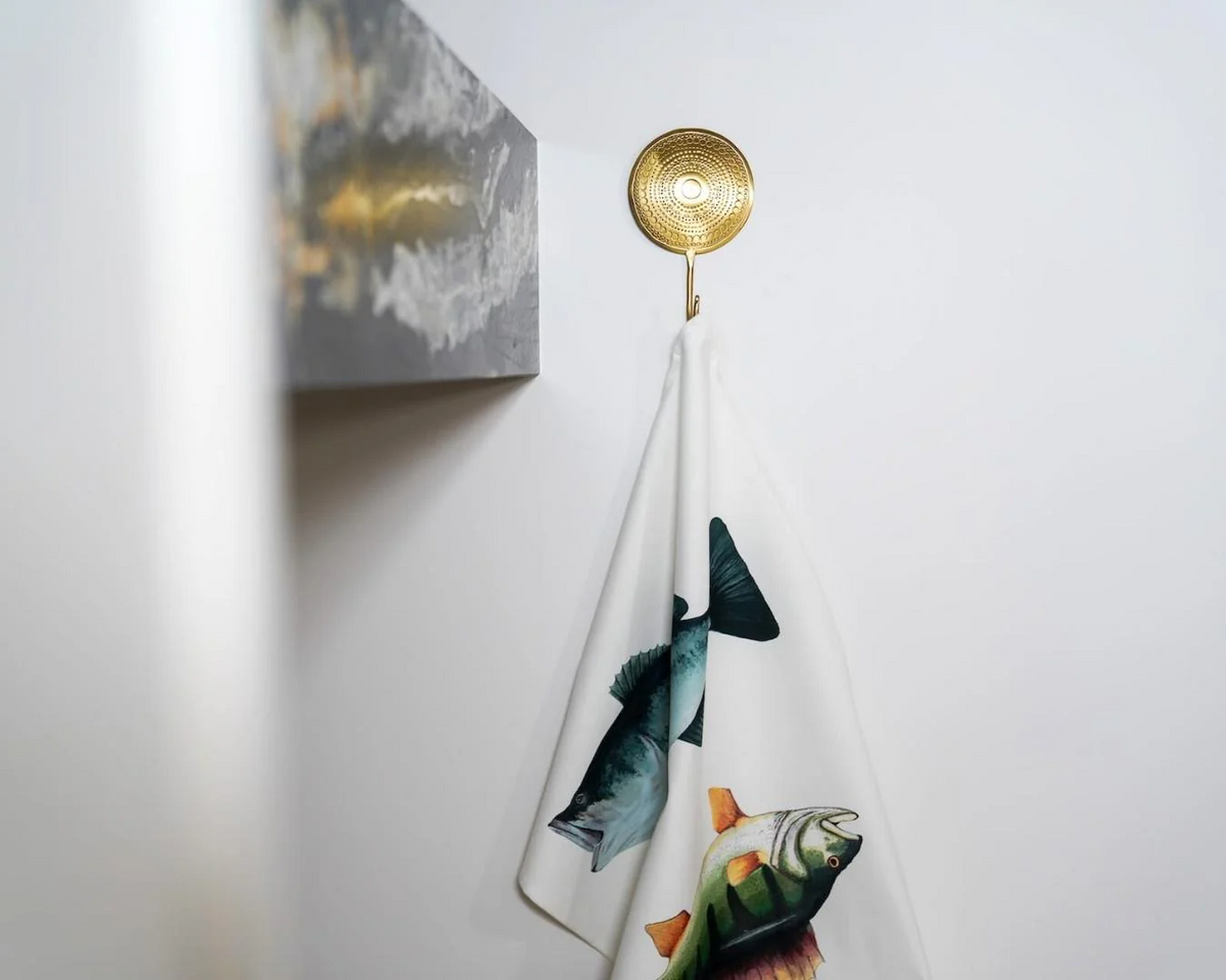 Table & Cuisine - Torchon | Les Carnassiers d'eau douce - Varek Illustrations