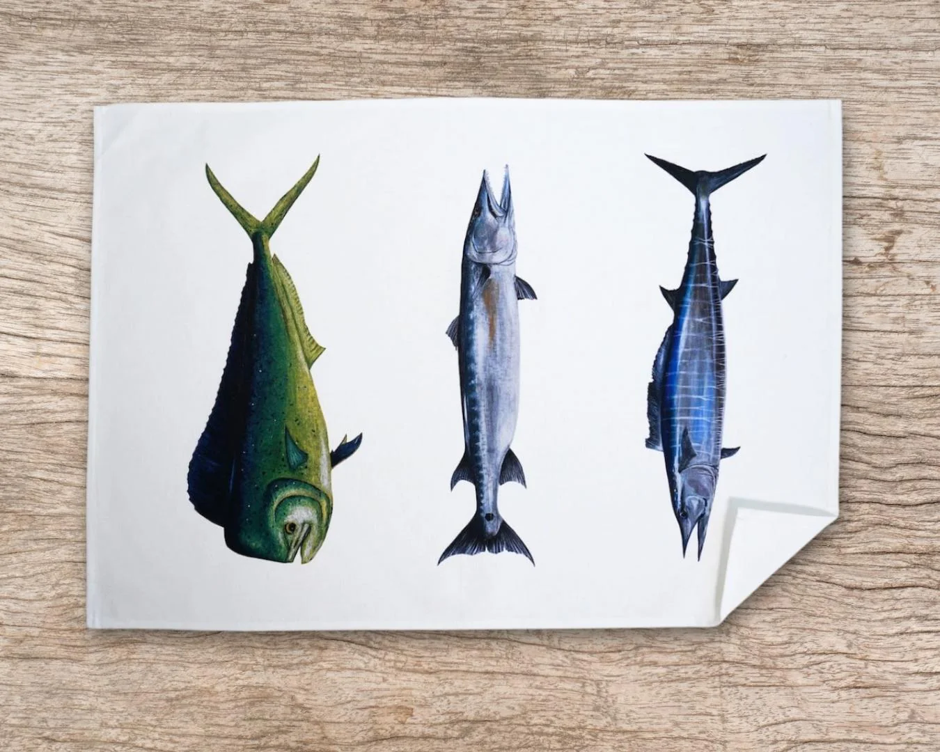 Table & Cuisine - Torchon | Les Poissons Exotiques - Varek Illustrations