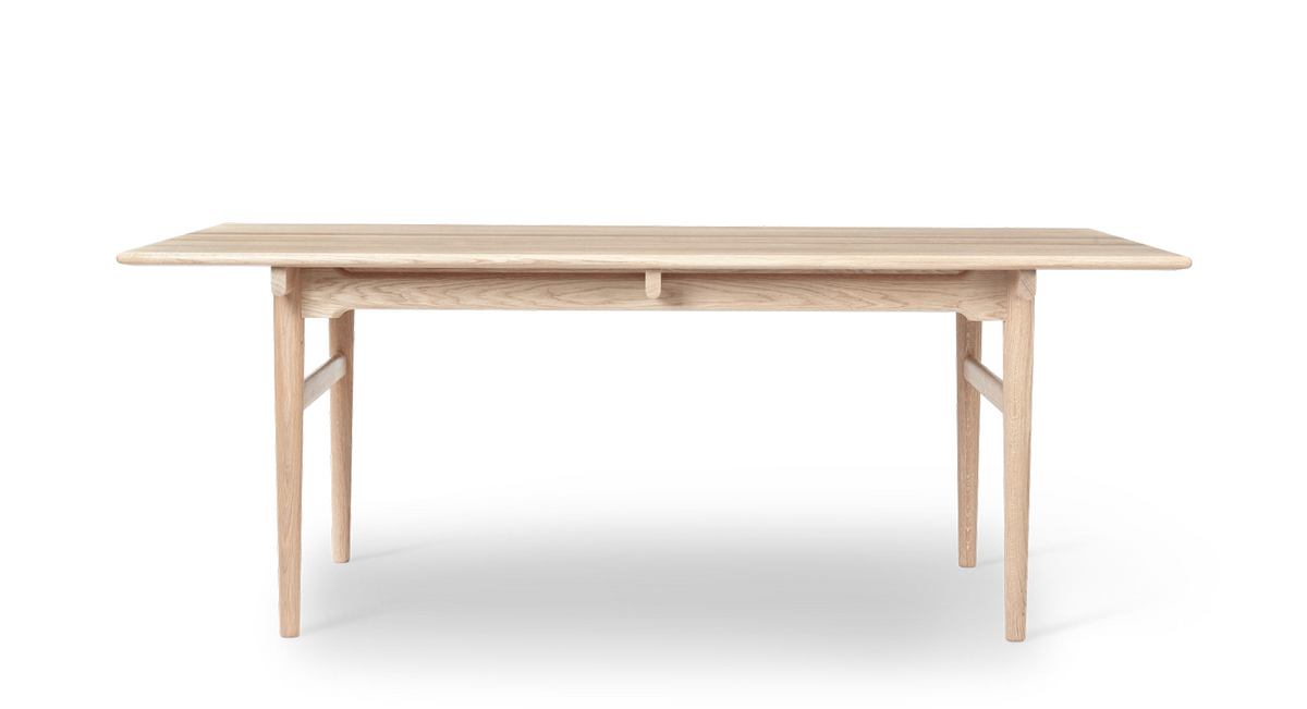 Tables - Table | CH327 | 190x95 cm - chêne huilé blanc - Carl Hansen