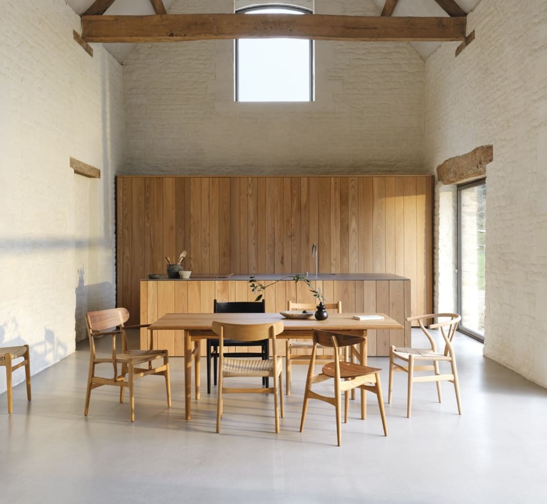 Tables - Table | CH327 | 190x95 cm - chêne huilé blanc - Carl Hansen