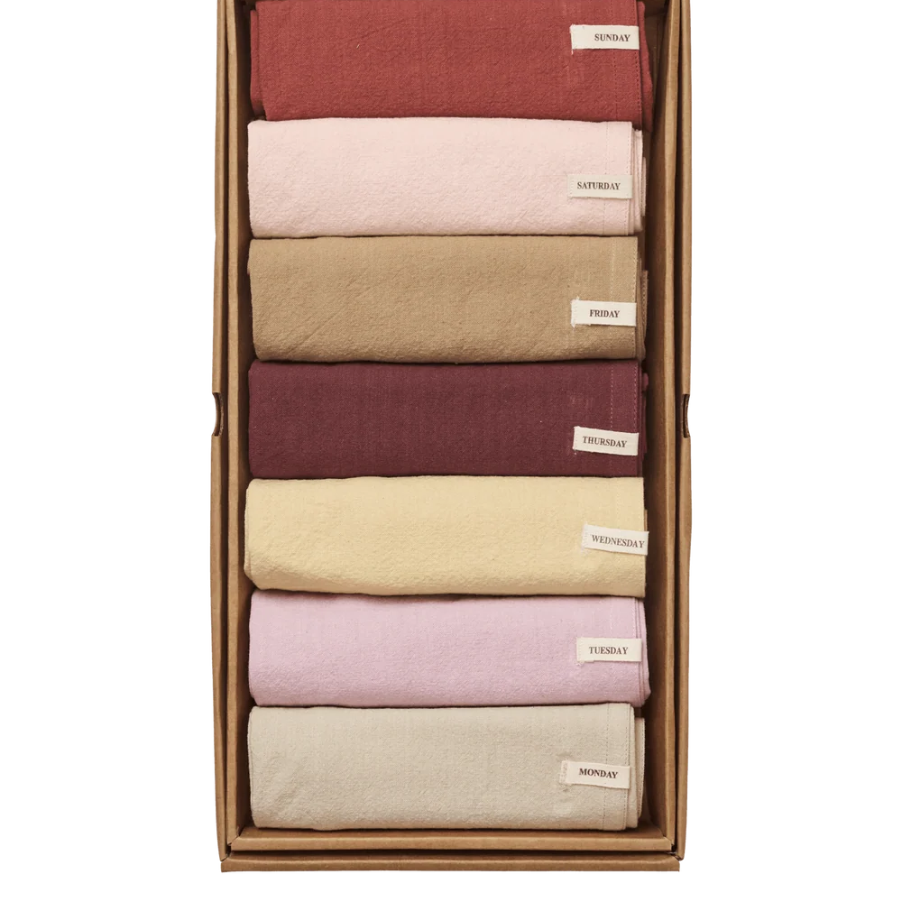 Torchons Day | Day Tea Towel - Set of 7