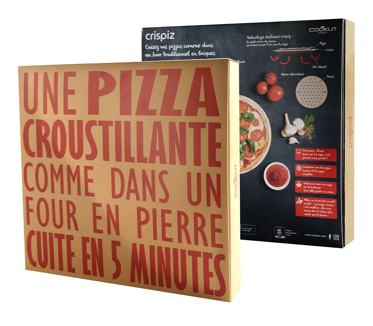 Ustensiles et accessoires - Pierre à pizza Crispiz - Cookut