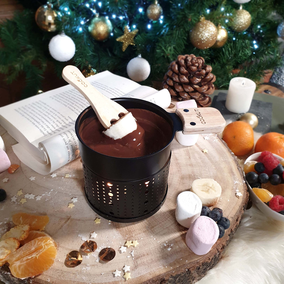 Ustensiles et accessoires - Set pour fondue chocolat à la bougie Lumi - Cookut