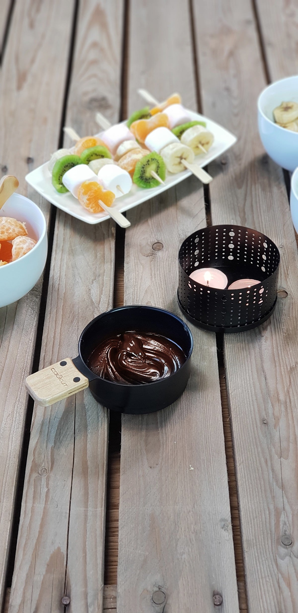 Ustensiles et accessoires - Set pour fondue chocolat à la bougie Lumi - Cookut
