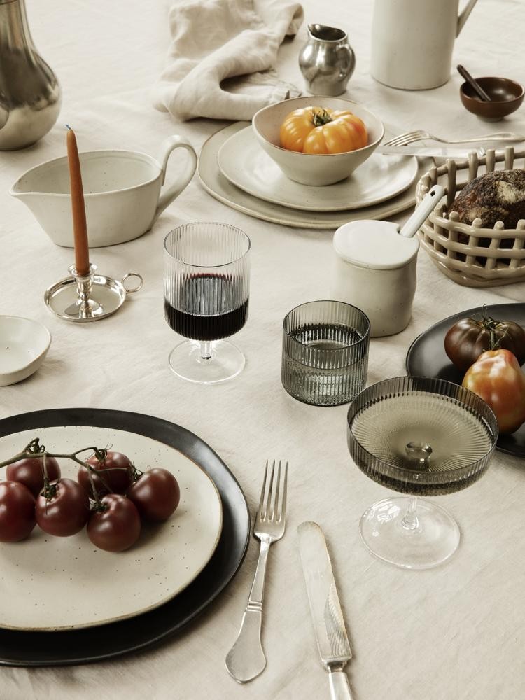 Verres - Verre à champagne | Ripple | Set de 2 - Ferm Living