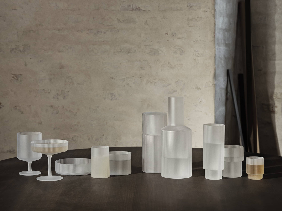 Verres - Verre à champagne | Ripple | Set de 2 - Ferm Living