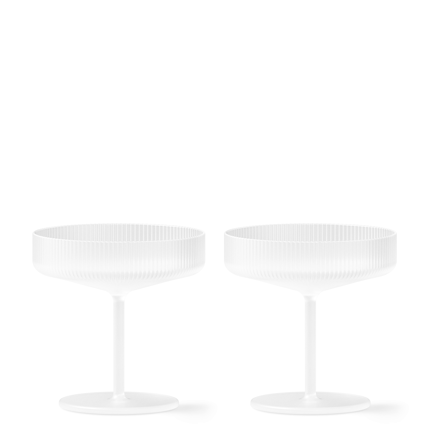 Verres - Verre à champagne | Ripple | Set de 2 - Ferm Living