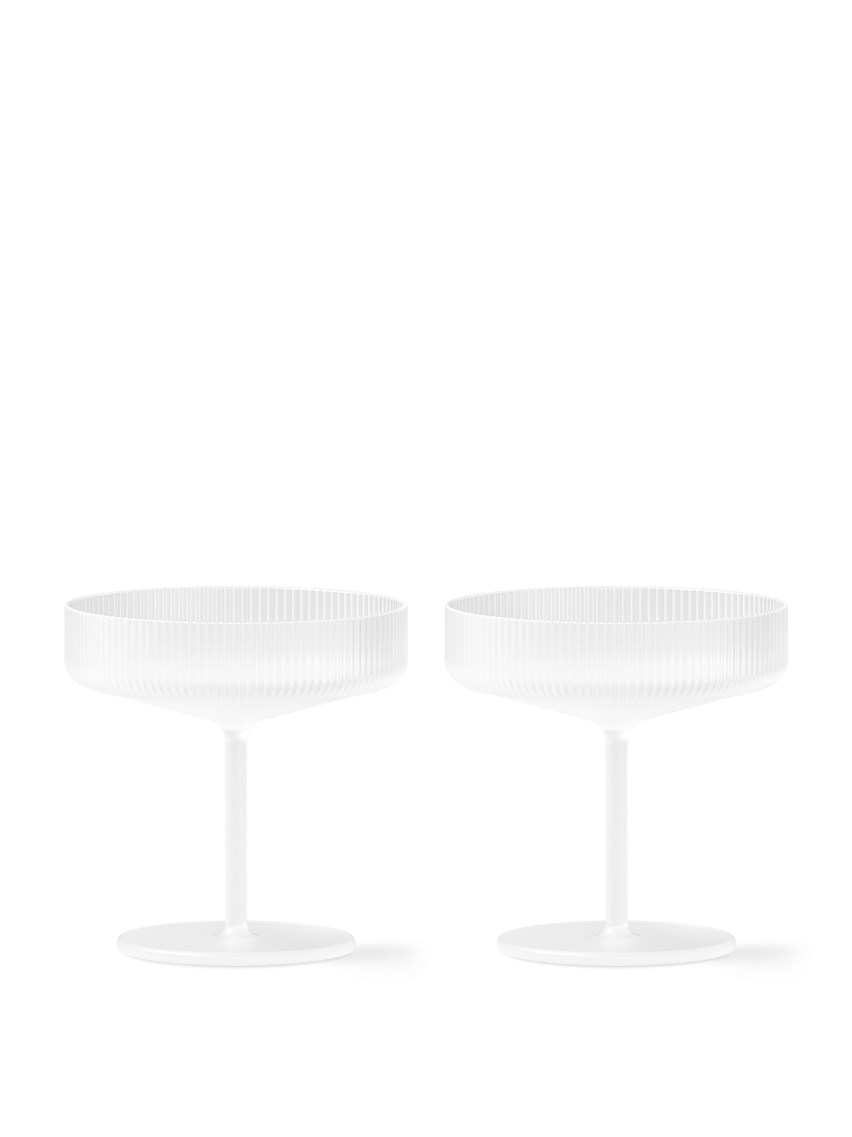 Verres - Verre à champagne | Ripple | Set de 2 - Ferm Living