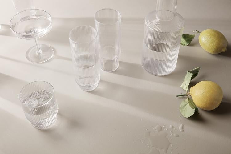 Verres - Verre à champagne | Ripple | Set de 2 - Ferm Living