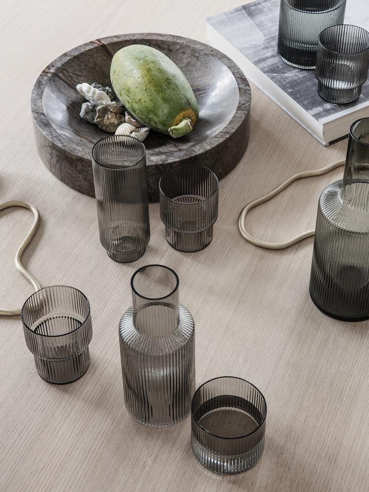 Verres - Verre à eau | Ripple | Set de 4 - Ferm Living