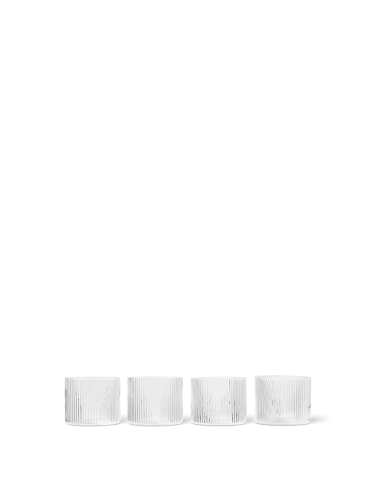 Verres - Verre bas | Ripple | Set de 4 - Ferm Living