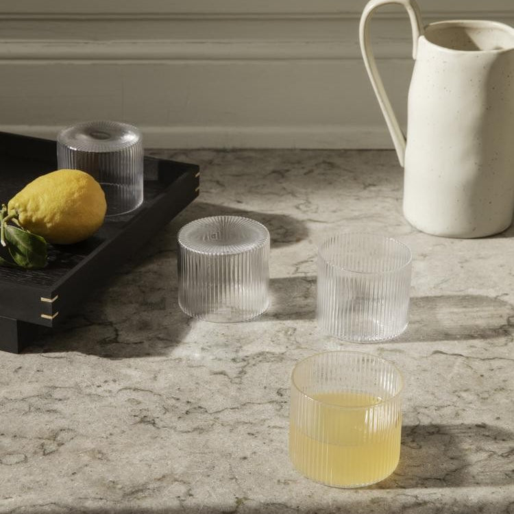 Verres - Verre bas | Ripple | Set de 4 - Ferm Living