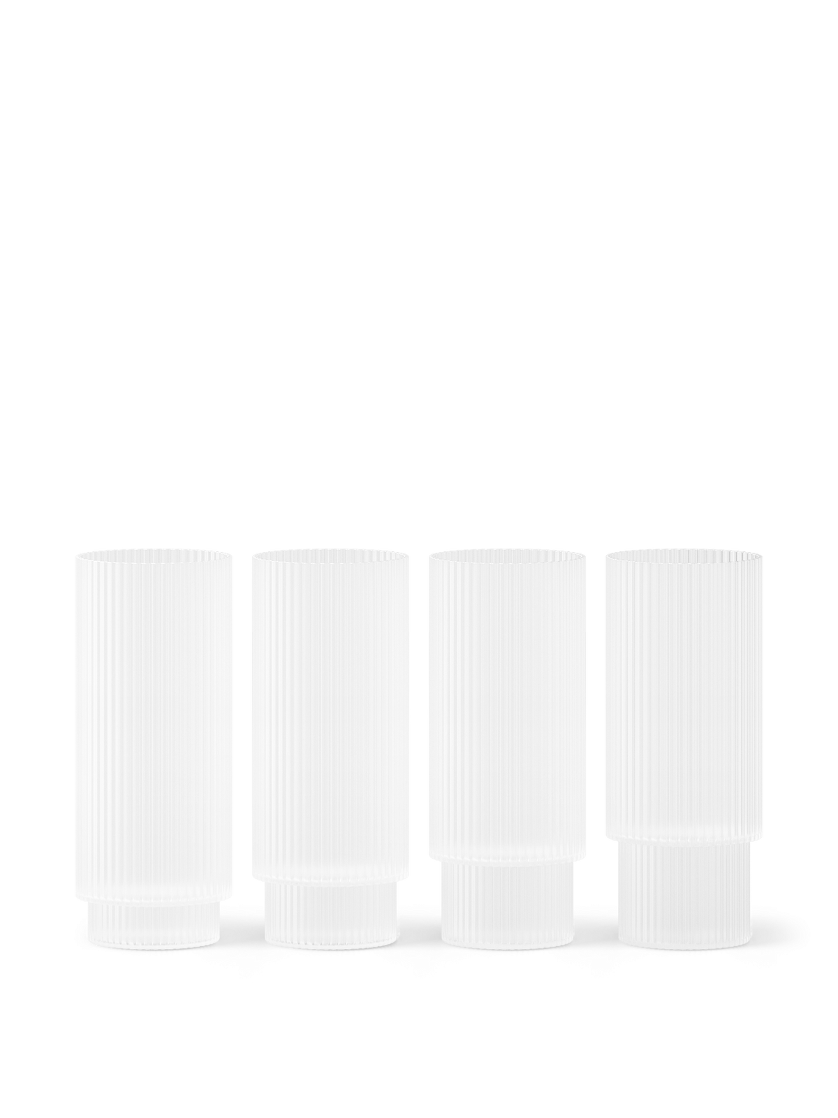 Verres - Verre long drink | Ripple | Set de 4 - Ferm Living